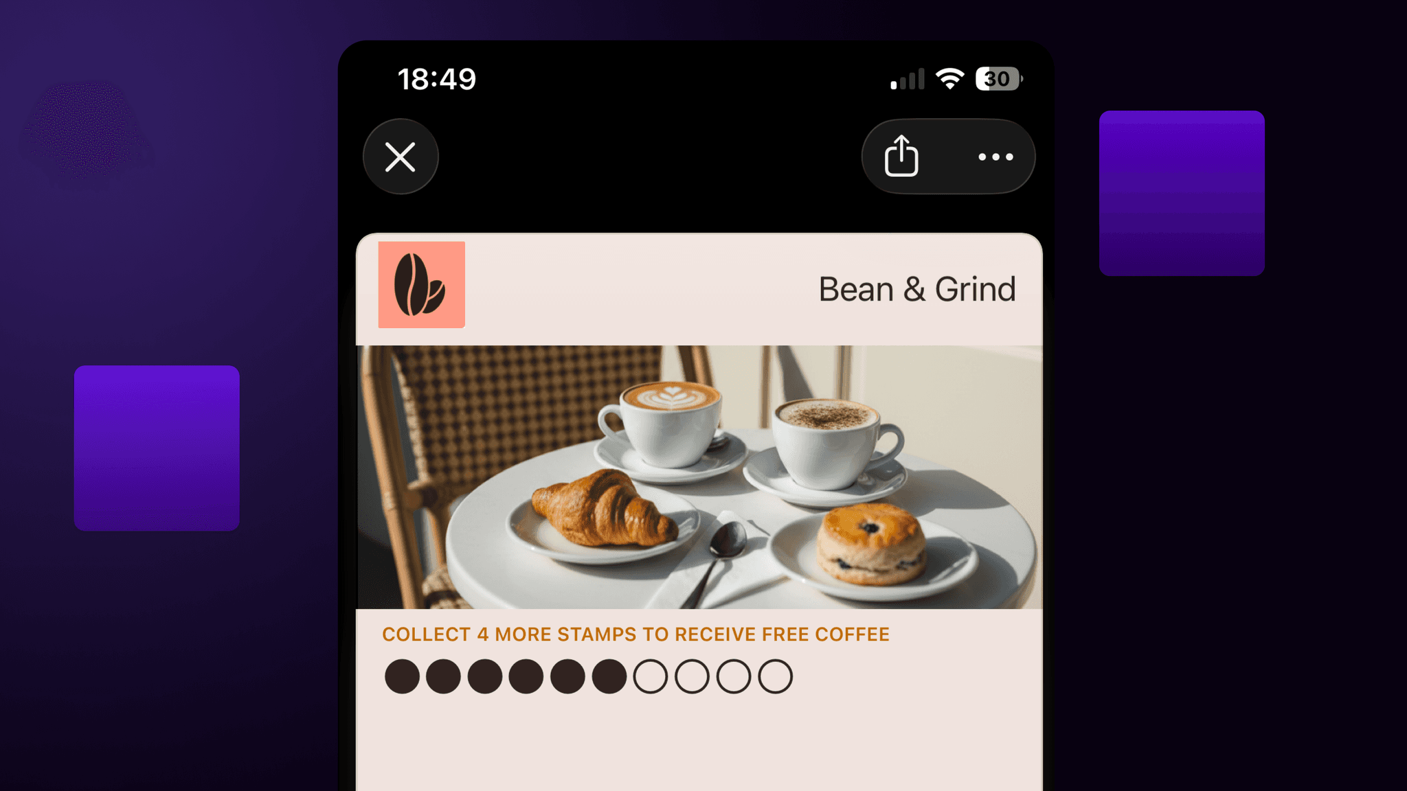 Stempelkarte im Apple Wallet