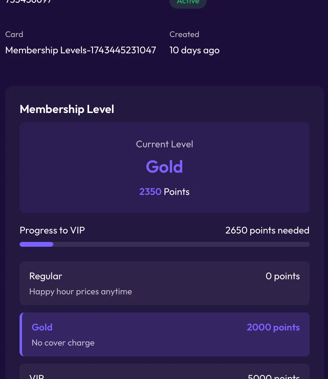 Guest insights dashboard for a restaurant