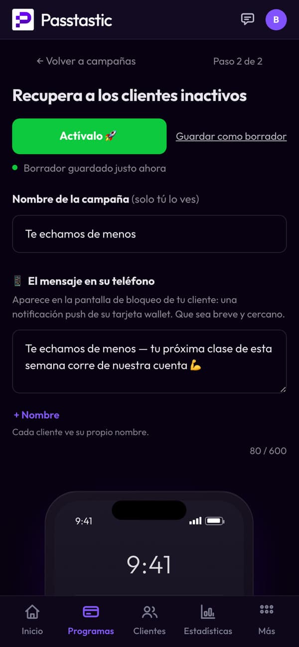 La campaña para recuperar socios de North Side Fitness: su nombre y el mensaje que reciben