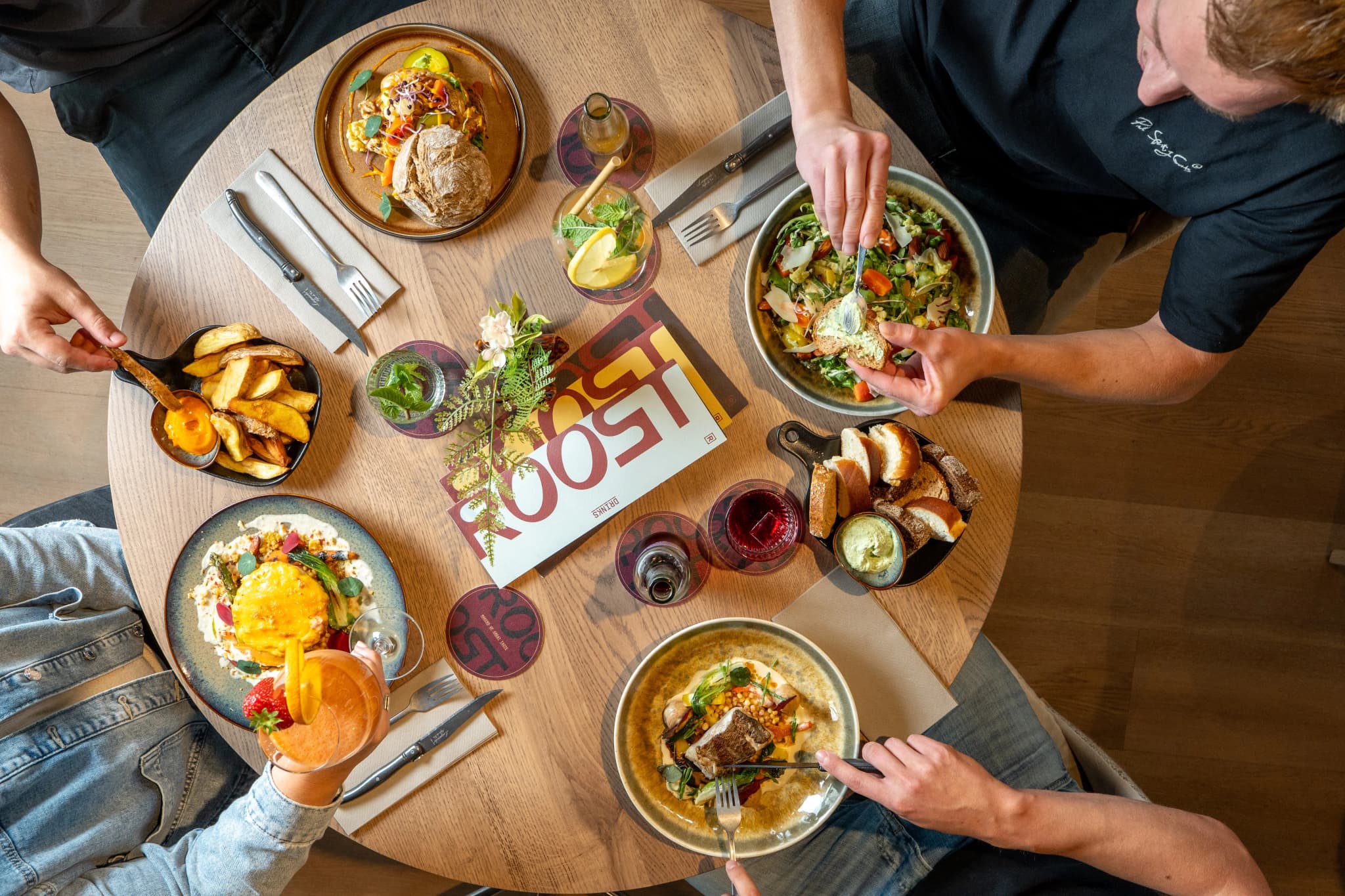 Lunch bij restaurant ROOST